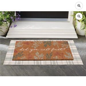 “Did you call first?” Doormat